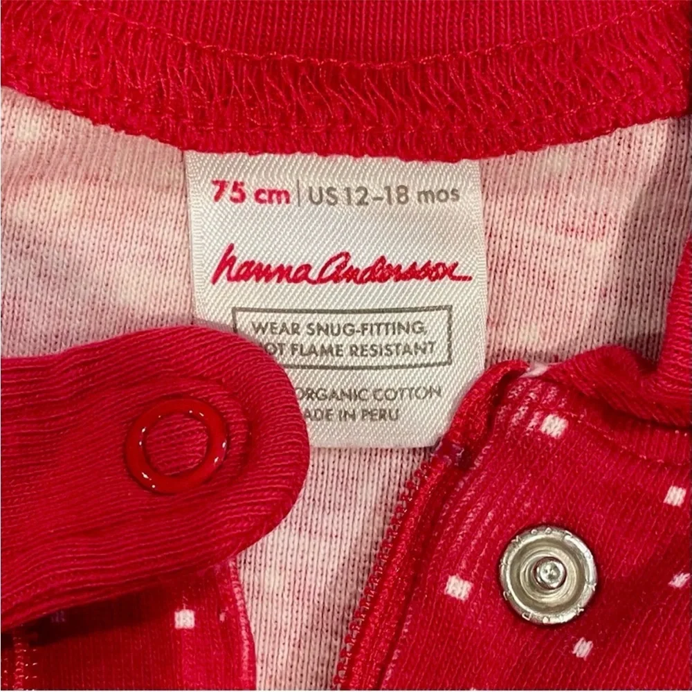 Hanna Andersson Baby Zip Sleeper Boys 12-18M 75 cm Heritage Christmas Fair Isle